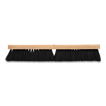 Coastwide Professional™ Tampico Push Broom Head, Black Bristles, 18" freeshipping - TVN Wholesale